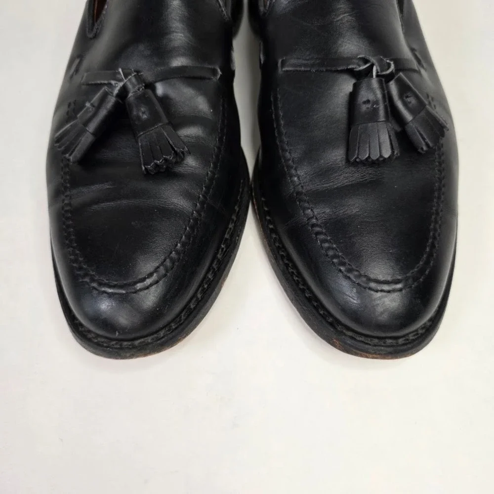 Allen Edmonds Mens 10 D Grayson Tassel Loafer Black Leather Handcrafted USA 8217